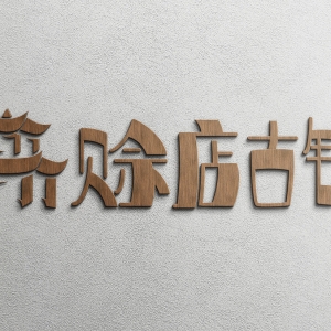 古鎮古鎮木質標識牌